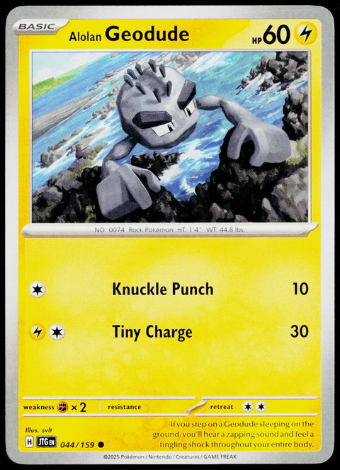 Alolan Geodude 044/159 EN non-holo - original scanned front