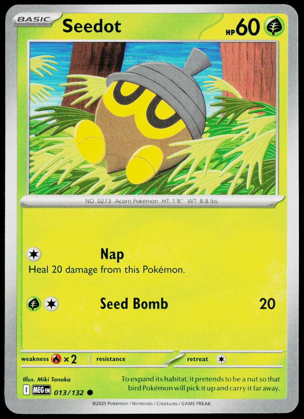 Seedot 013/132 EN non-holo - original scanned front