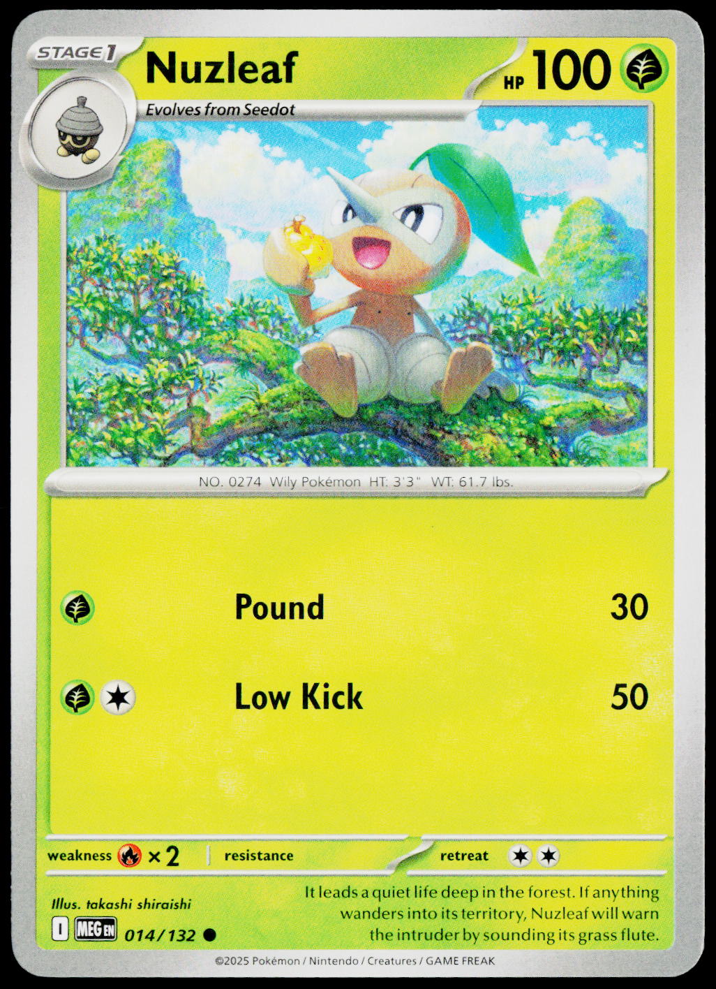 Nuzleaf 014/132 EN non-holo - original scanned front