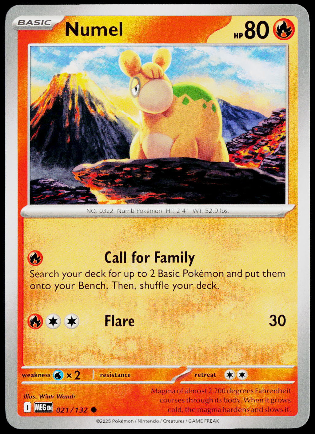 Numel 021/132 EN non-holo - original scanned front