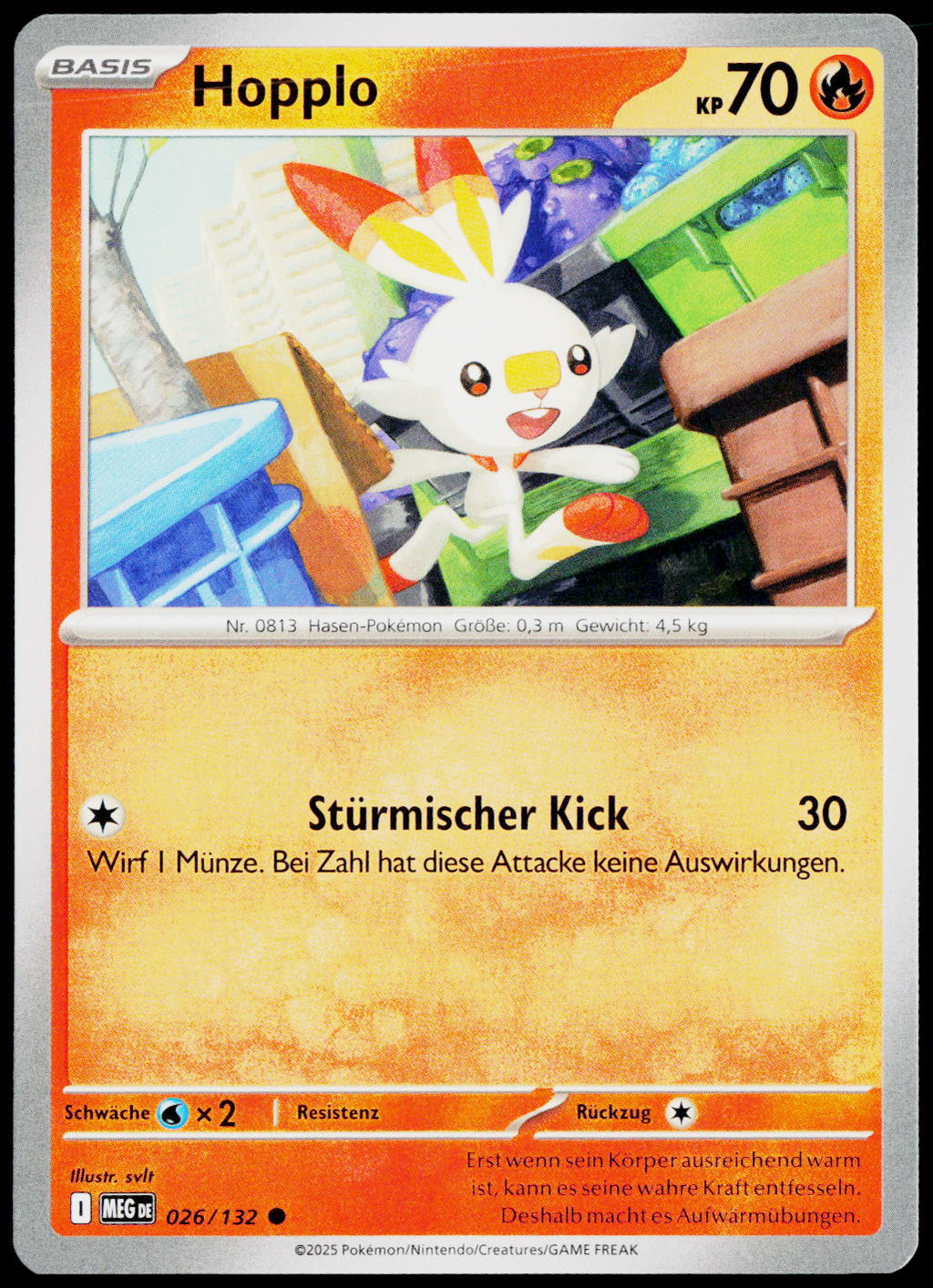 Scorbunny 026/132 DE non-holo - original scanned front