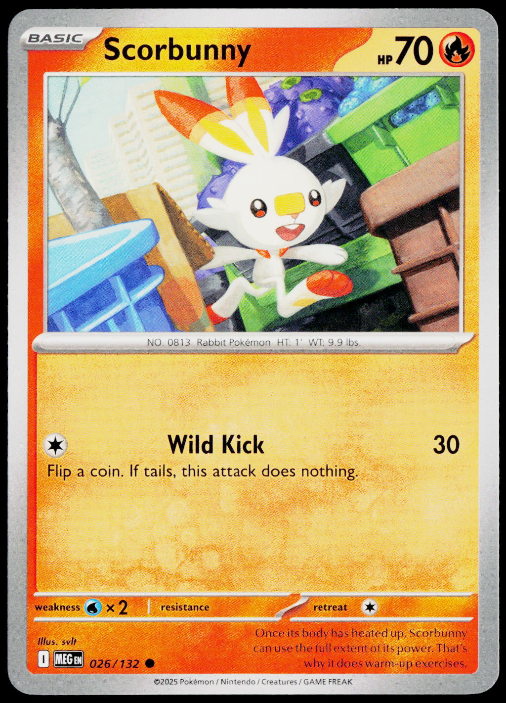 Scorbunny 026/132 EN non-holo - original scanned front
