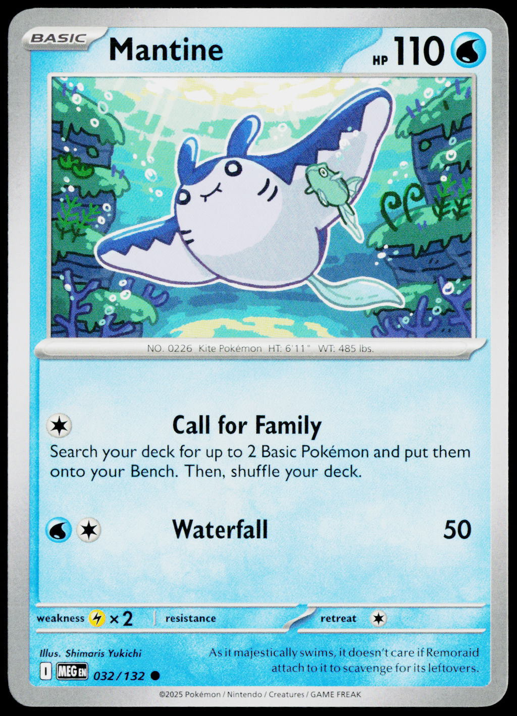 Mantine 032/132 EN non-holo - original scanned front