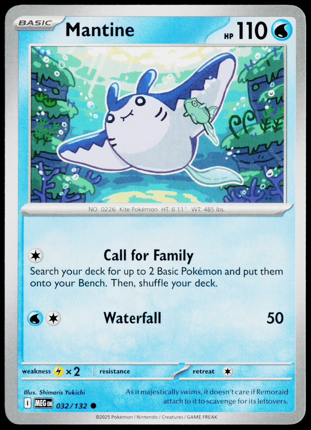 Mantine 032/132 EN non-holo - original scanned front