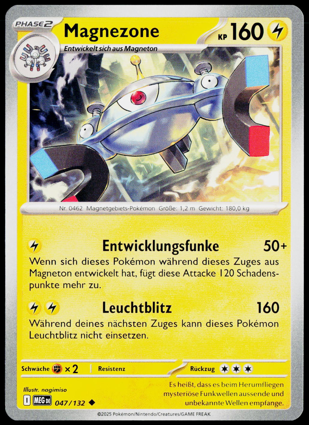 Magnezone 047/132 DE non-holo - original scanned front