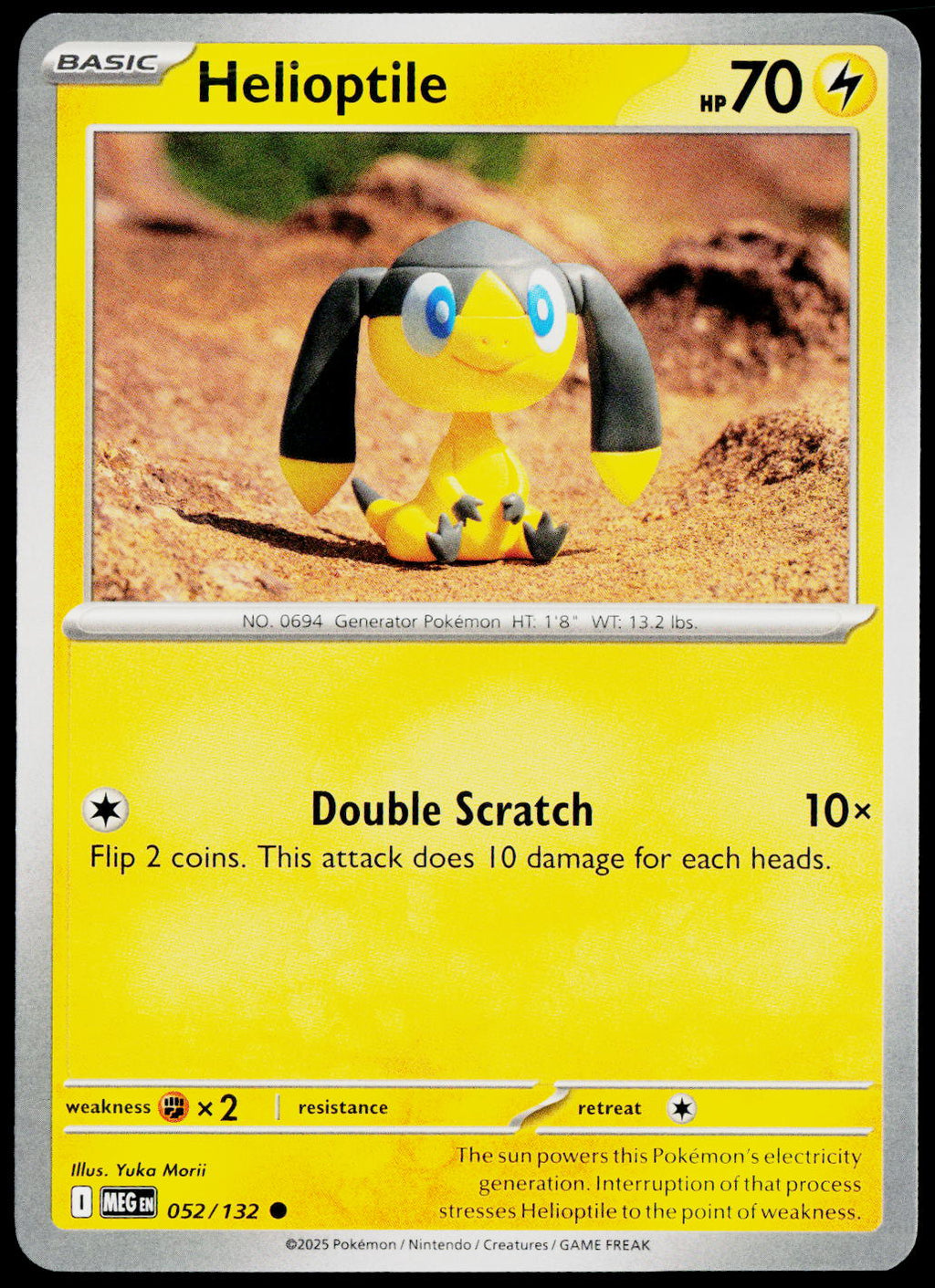 Helioptile 052/132 EN non-holo - original scanned front