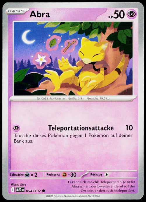 Abra 054/132 DE non-holo - original scanned front