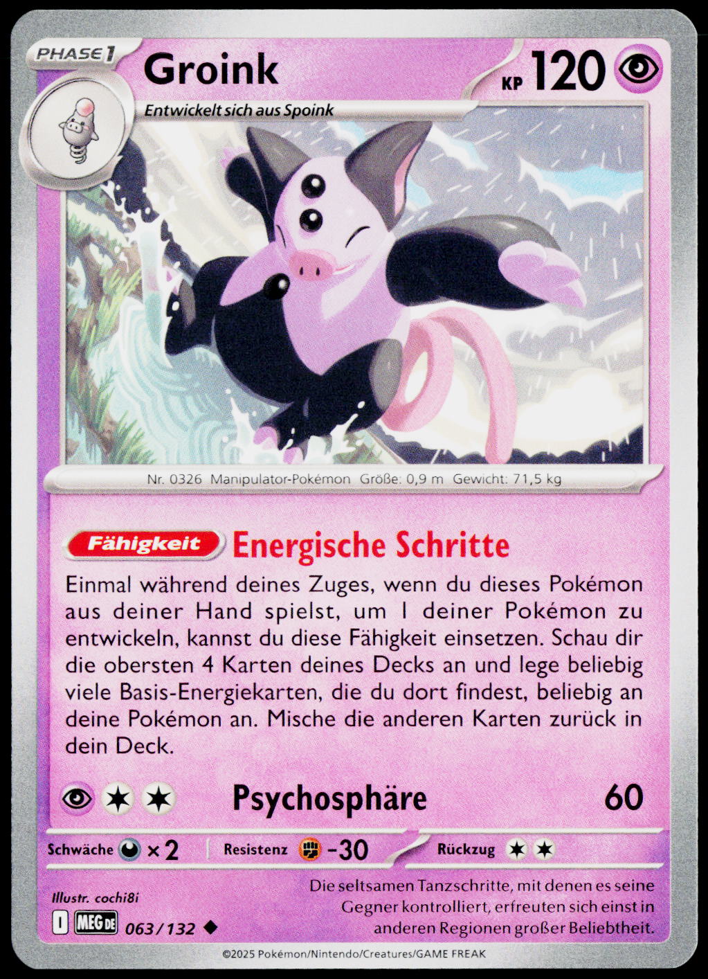 Grumpig 063/132 DE non-holo - original scanned front