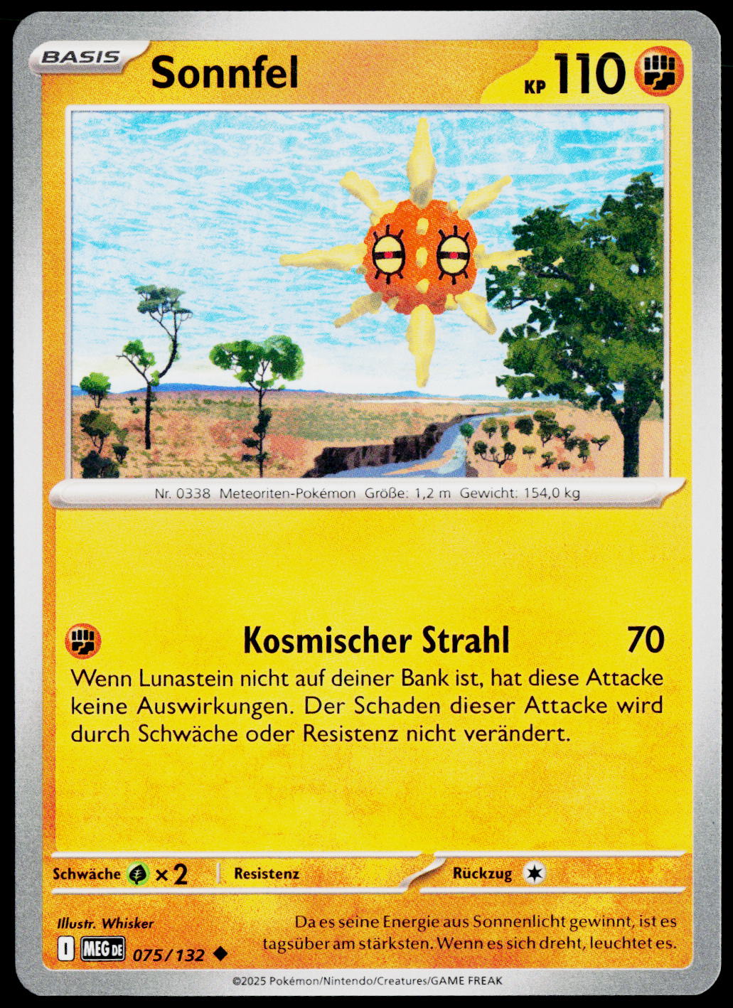 Solrock 075/132 DE non-holo - original scanned front