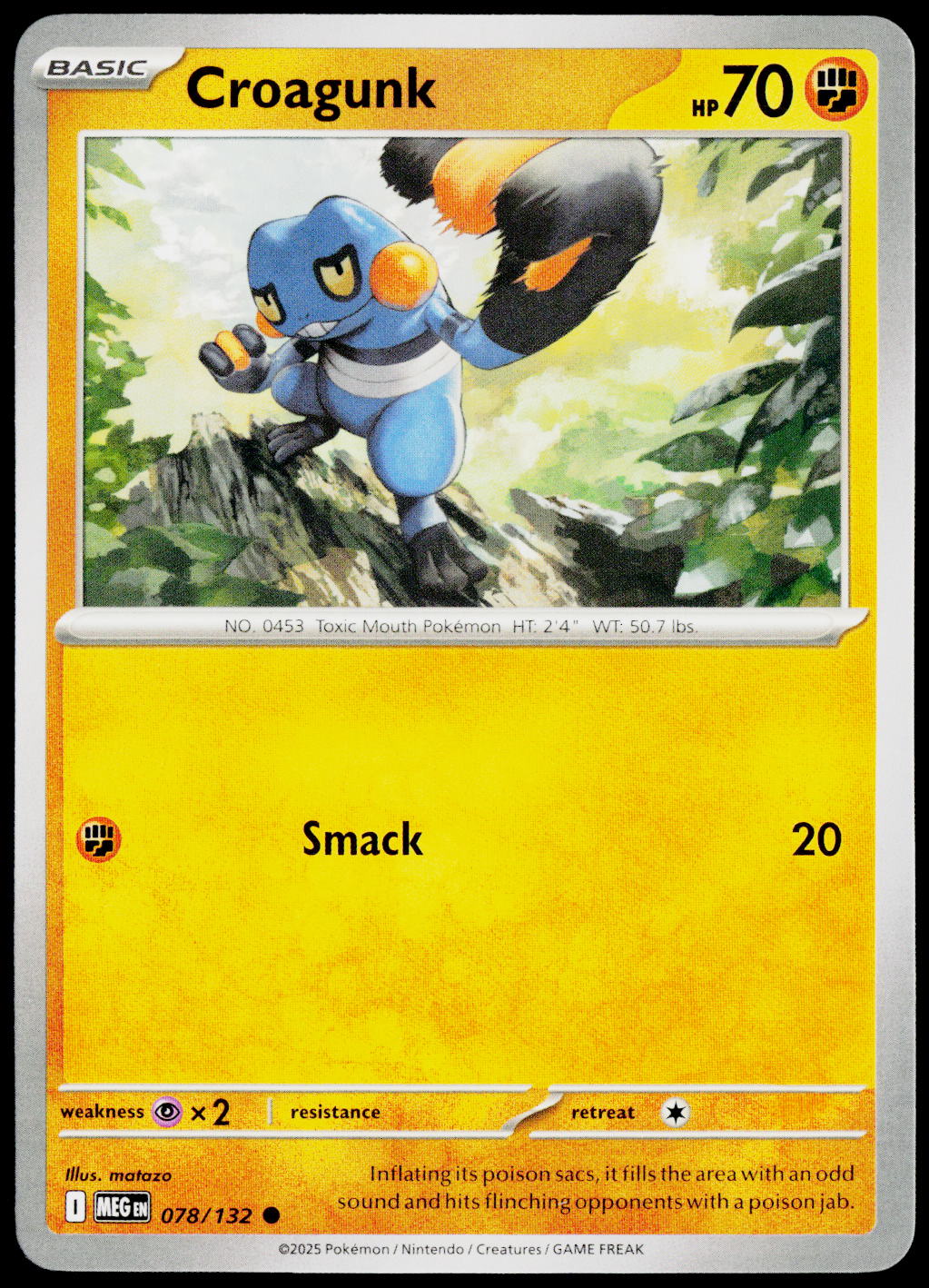 Croagunk 078/132 EN non-holo - original scanned front