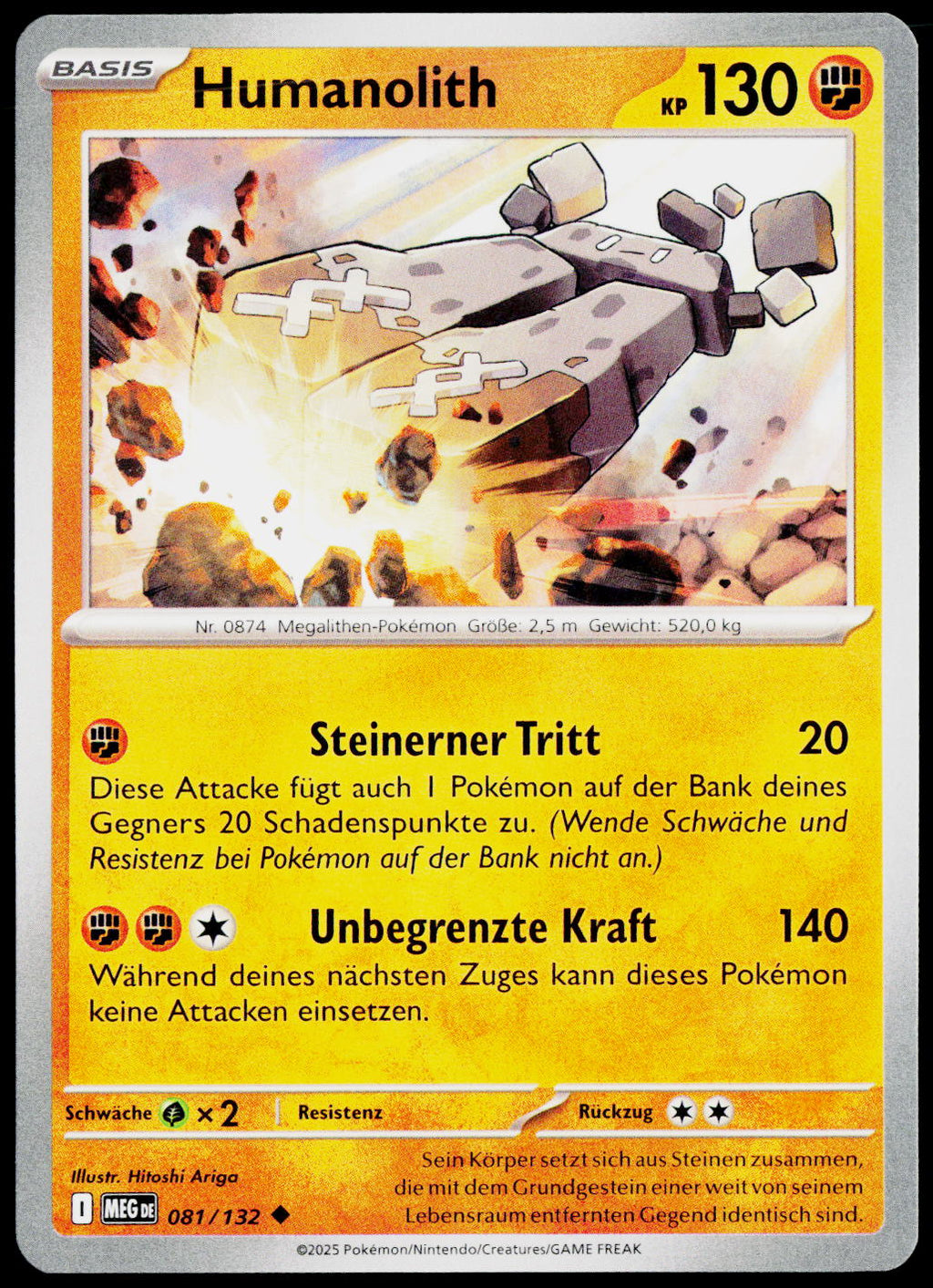 Stonjourner 081/132 DE non-holo - original scanned front