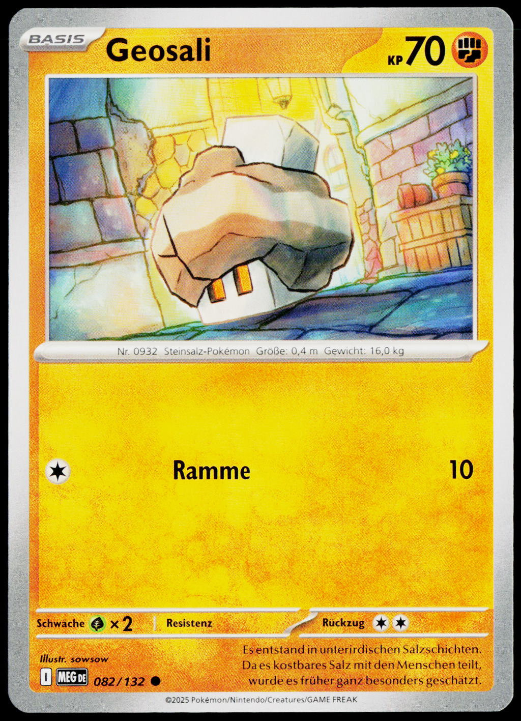 Nacli 082/132 DE non-holo - original scanned front