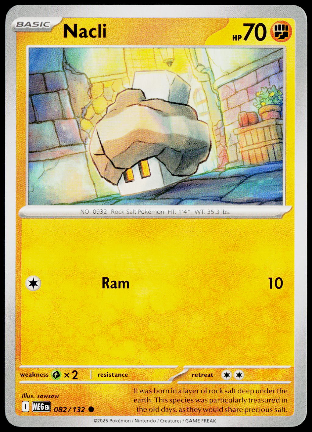 Nacli 082/132 EN non-holo - original scanned front