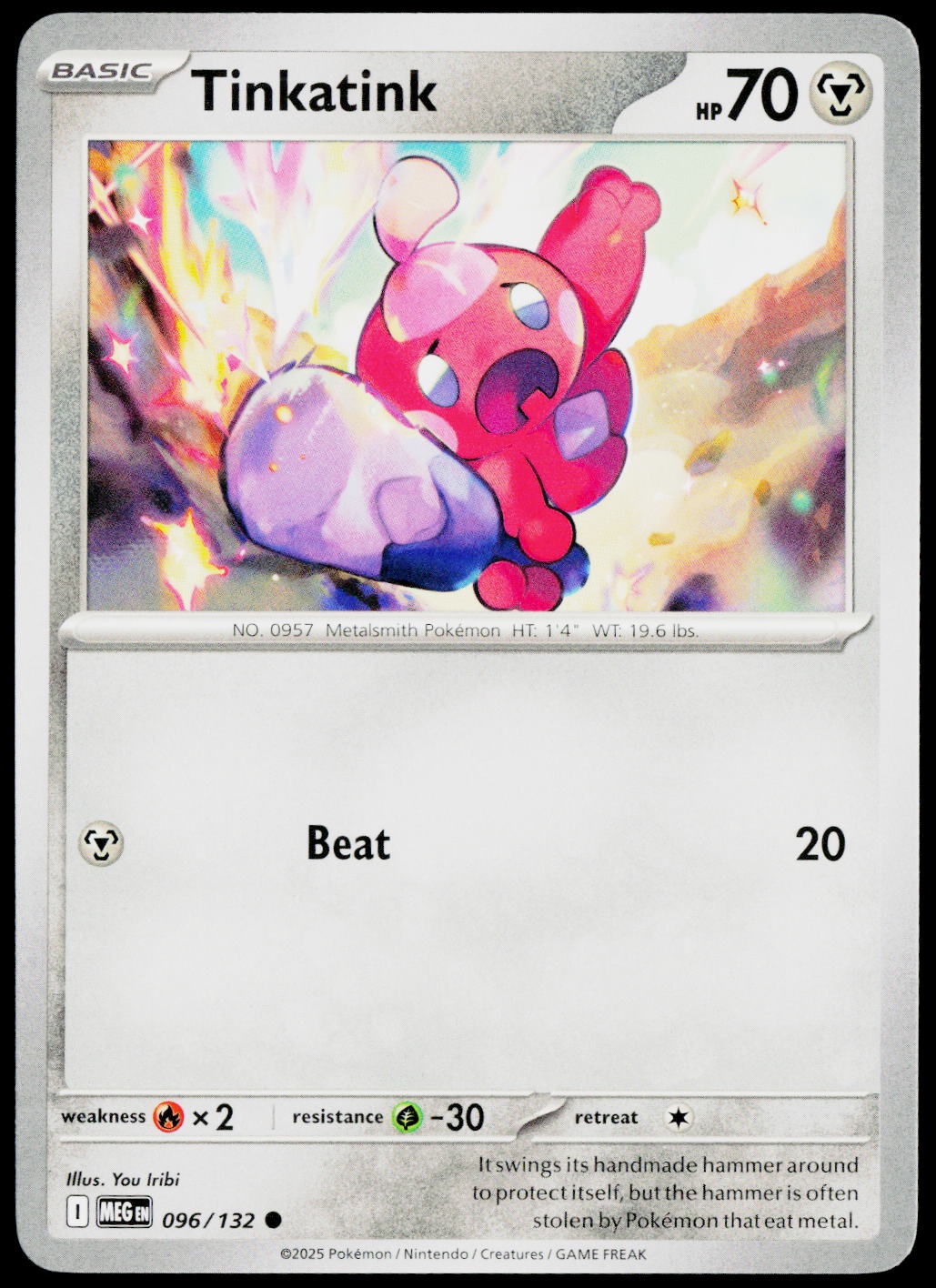 Tinkatink 096/132 EN non-holo - original scanned front