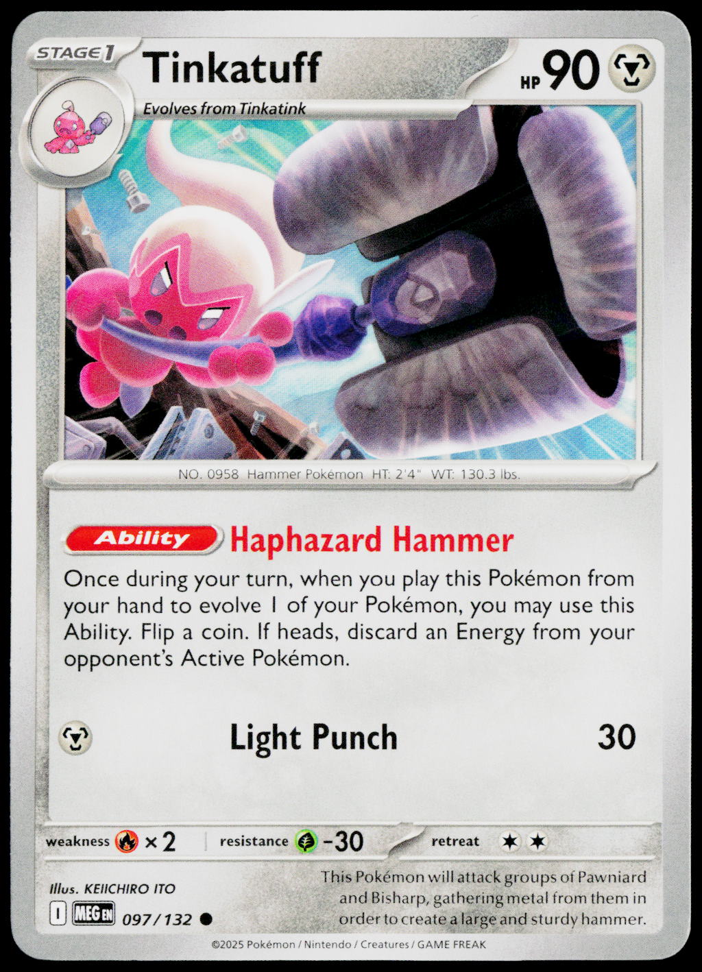 Tinkatuff 097/132 EN non-holo - original scanned front