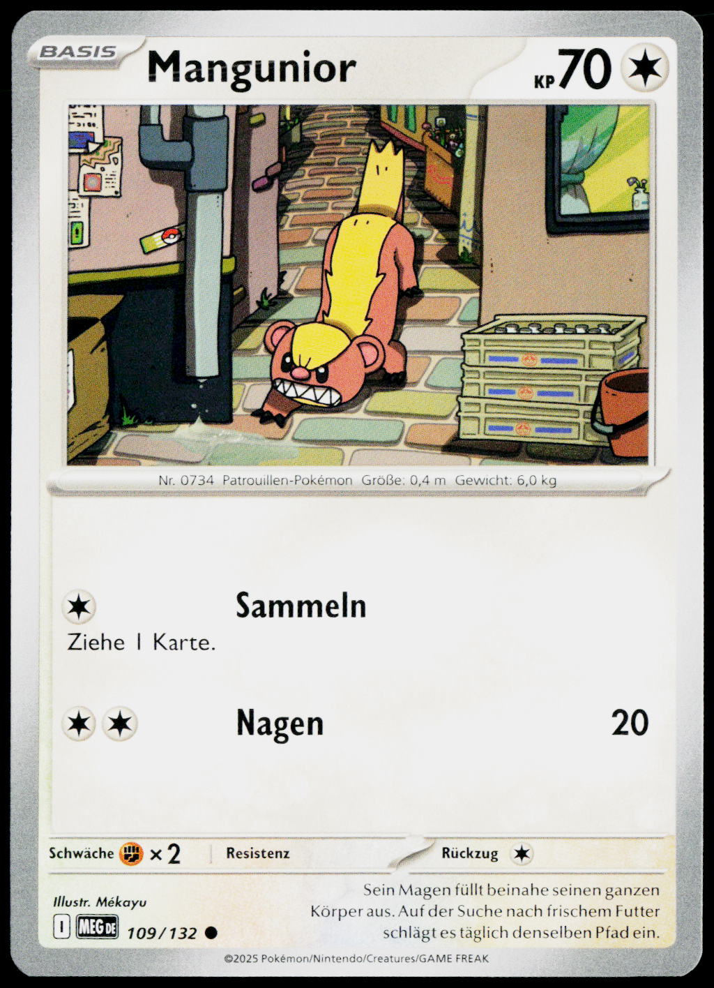 Yungoos 109/132 DE non-holo - original scanned front