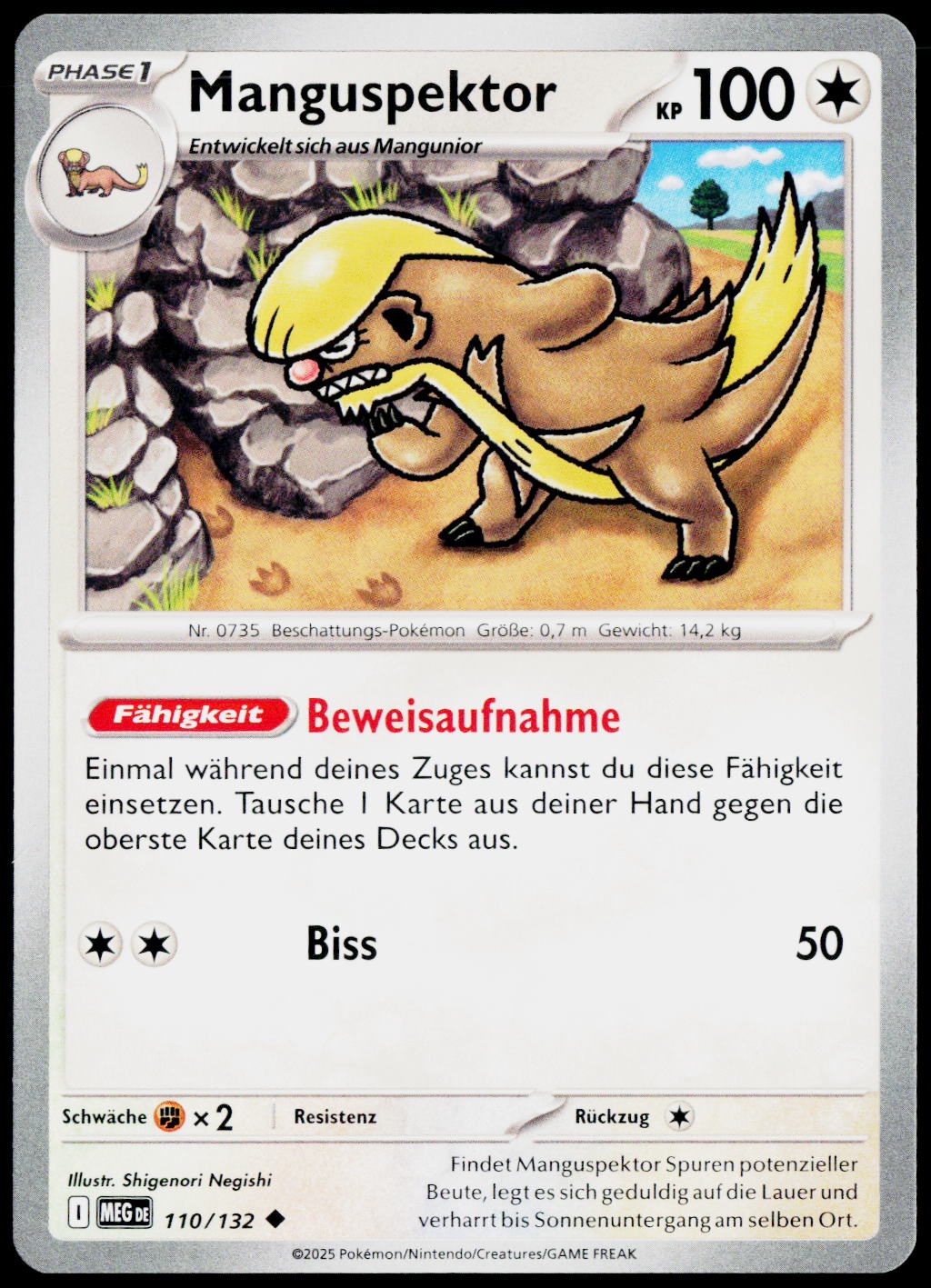 Gumshoos 110/132 DE non-holo - original scanned front