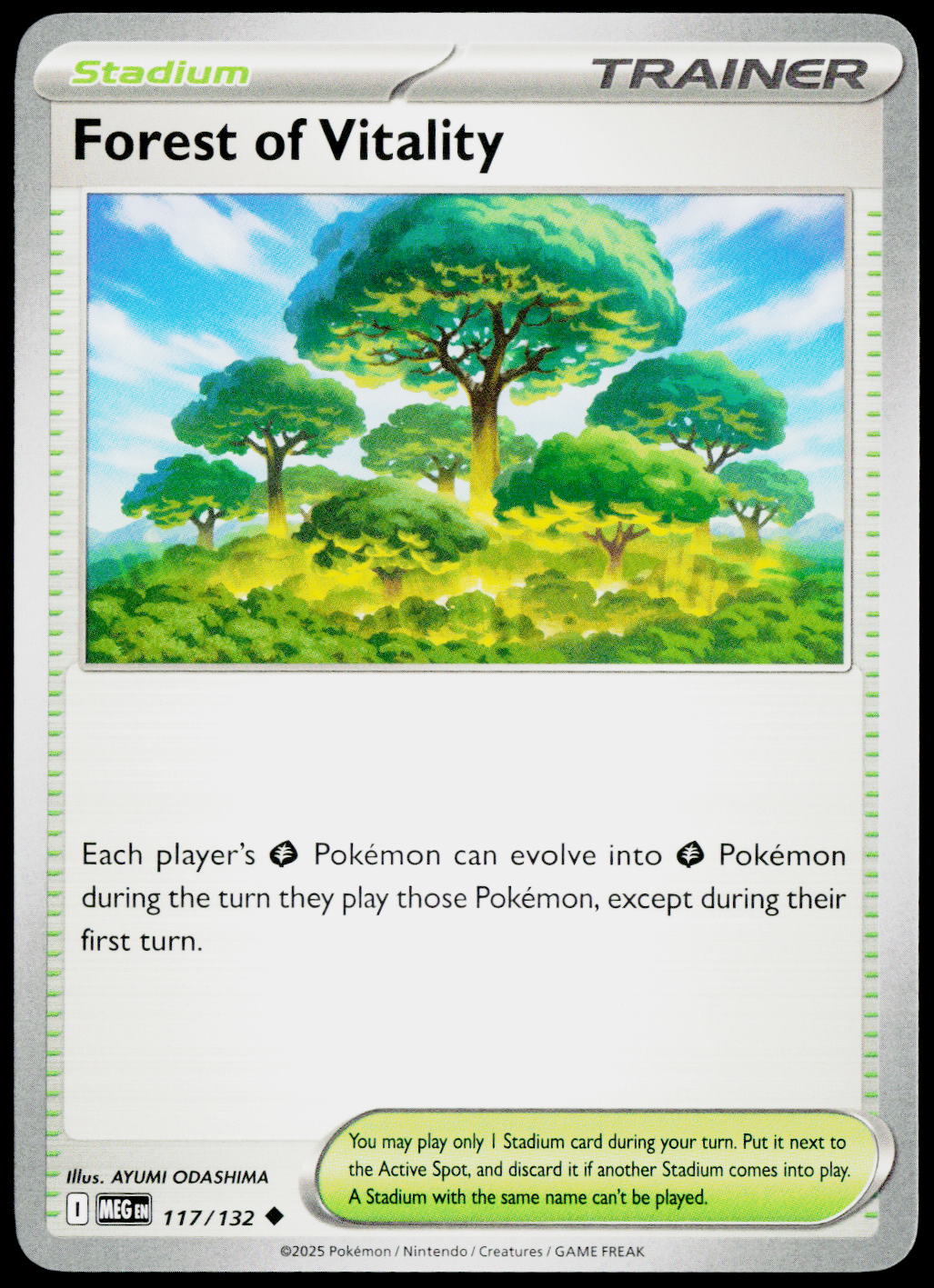 Forest of Vitality 117/132 EN non-holo - original scanned front
