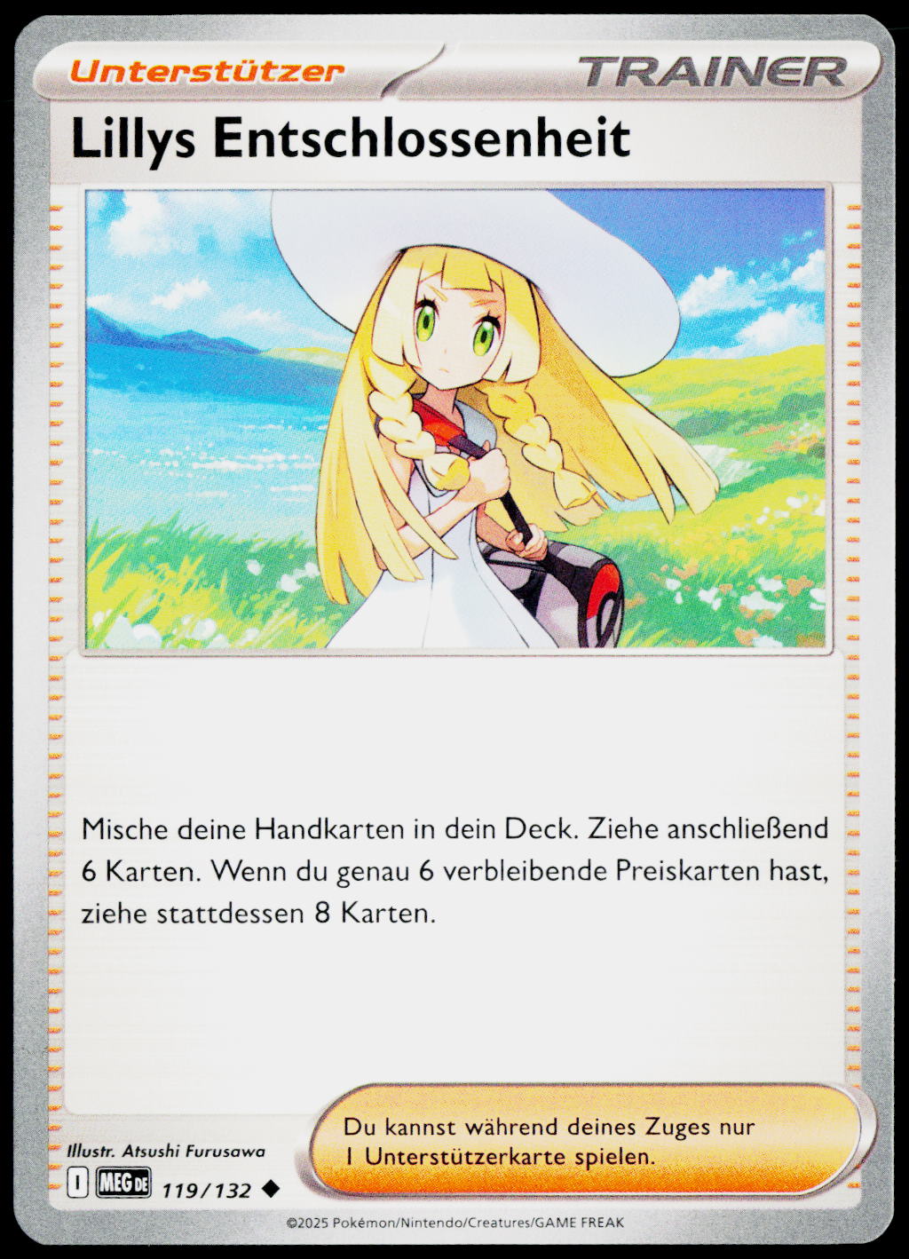 Lillie's Determination 119/132 DE non-holo - original scanned front