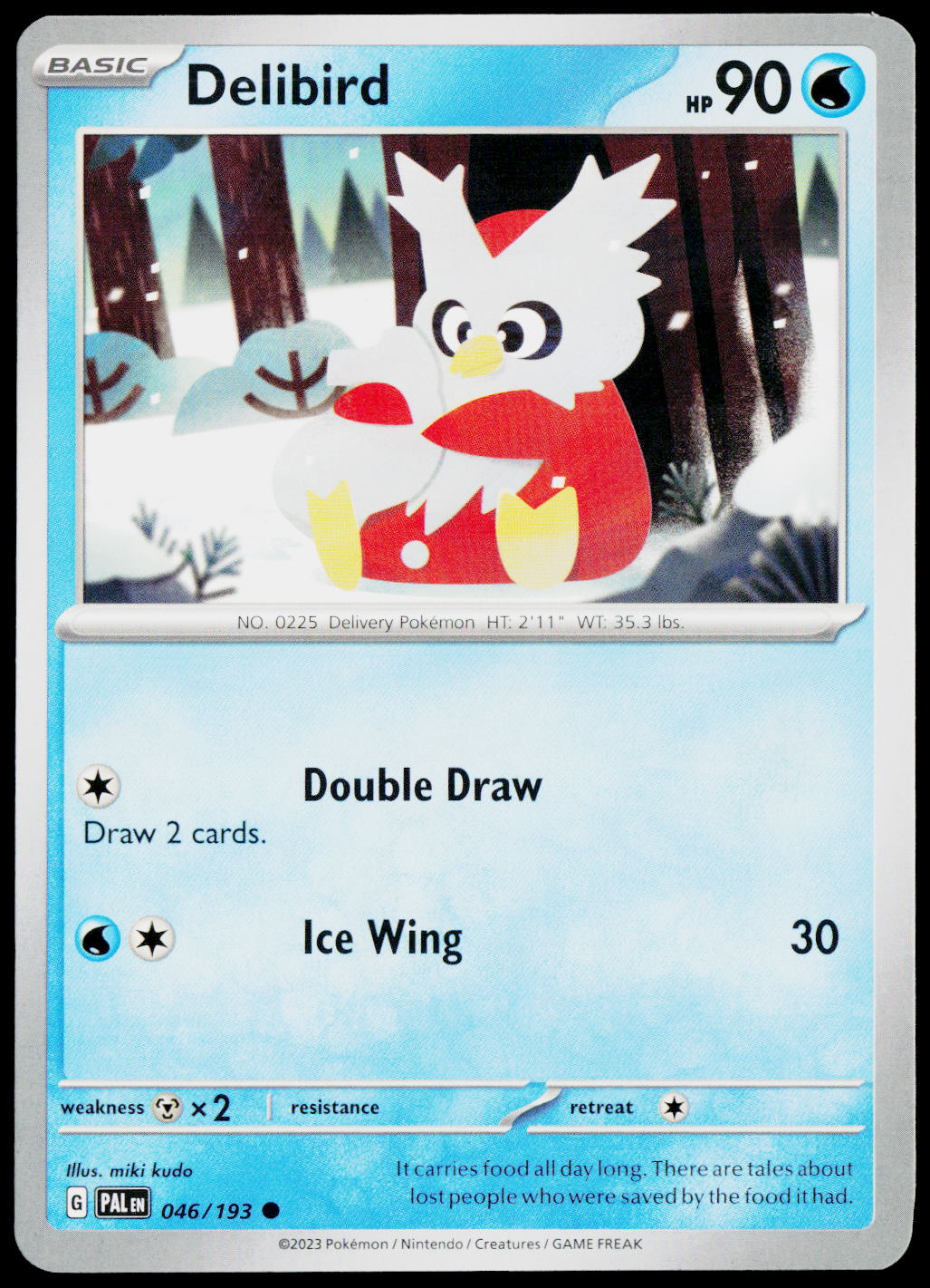Delibird 046/193 EN non-holo - original scanned front
