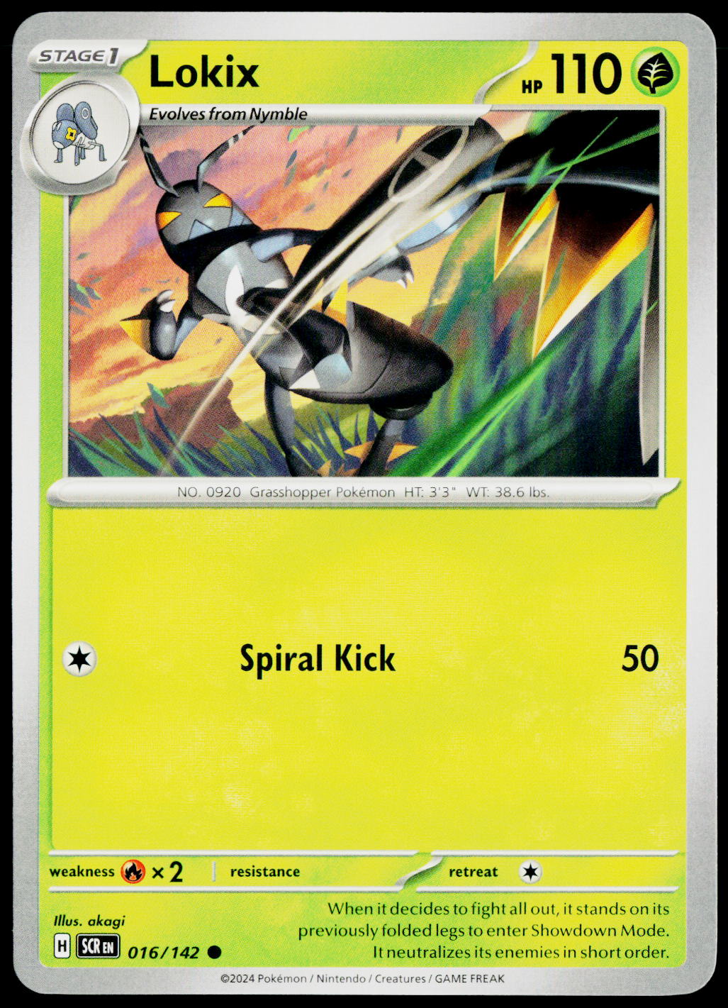 Lokix 016/142 EN non-holo - original scanned front