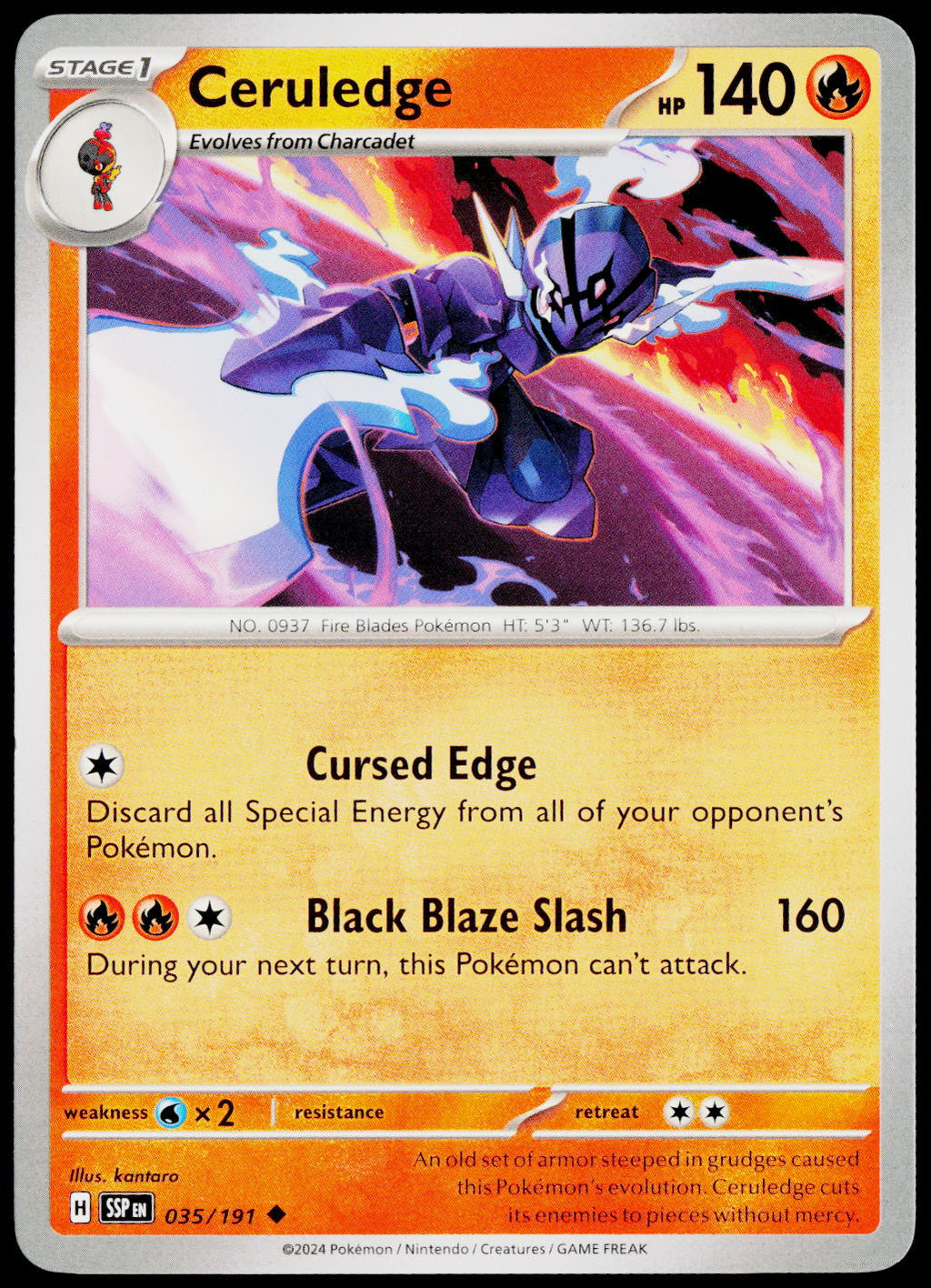 Ceruledge 035/191 EN non-holo - original scanned front