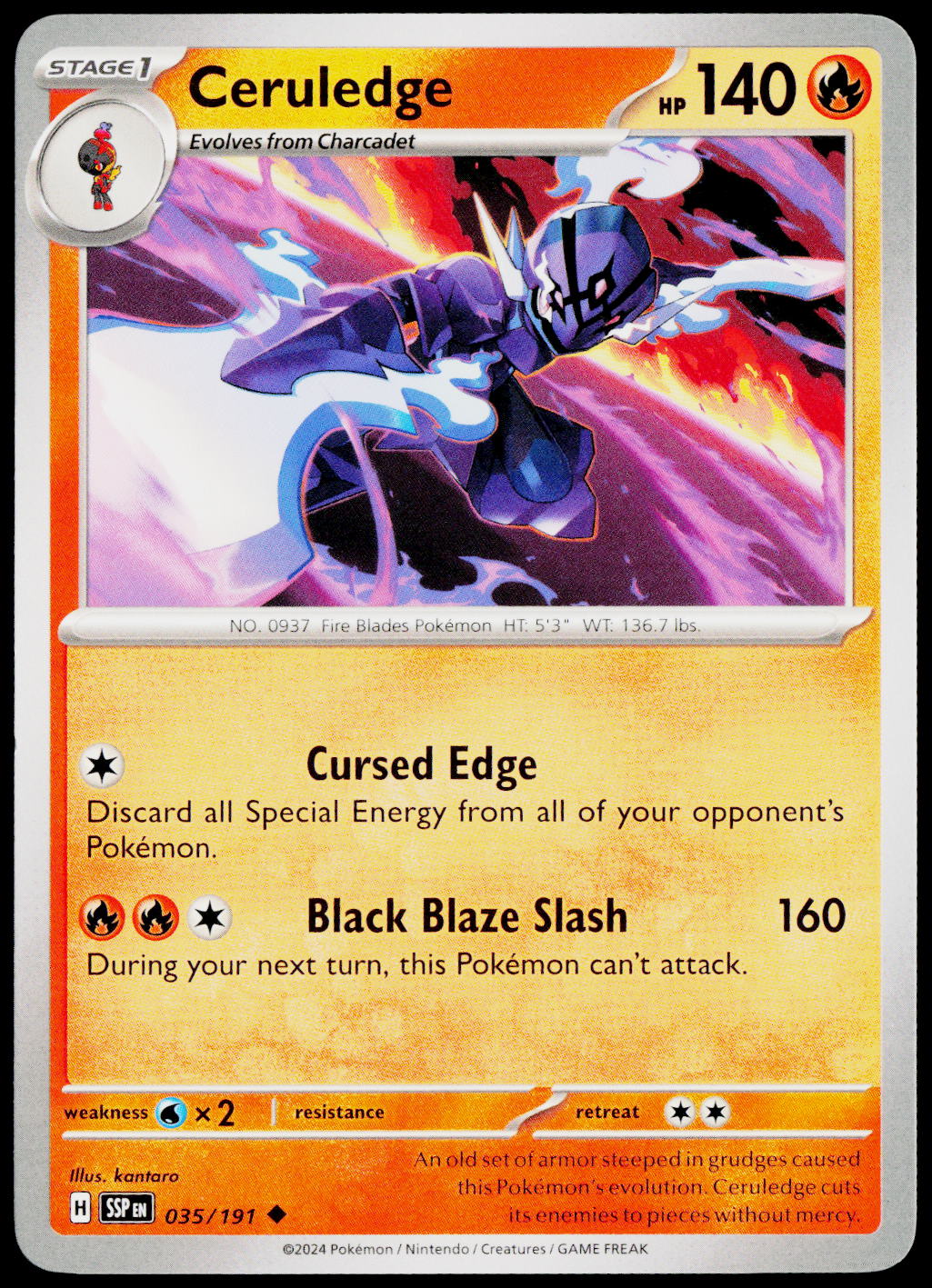 Ceruledge 035/191 EN non-holo - original scanned front