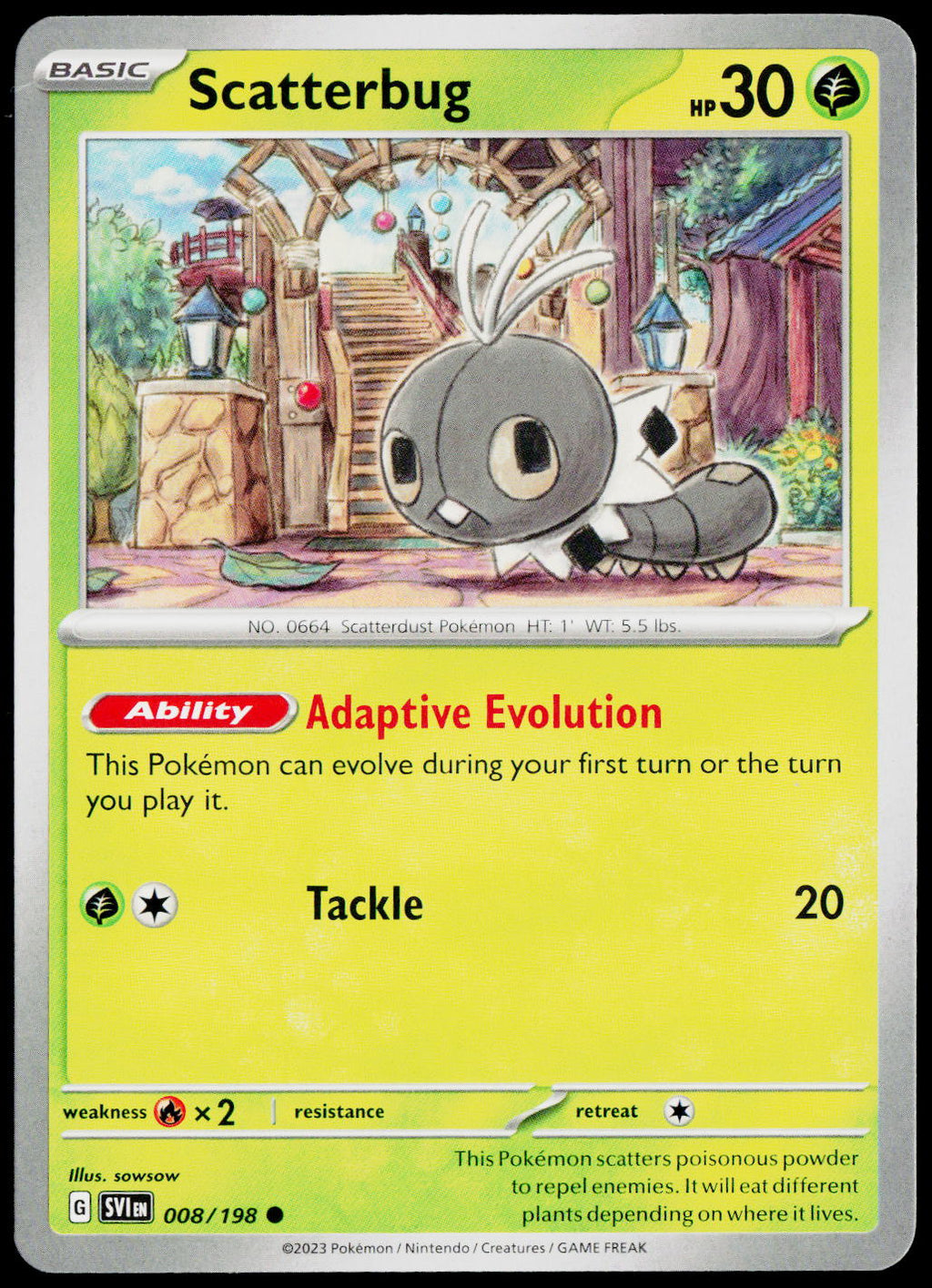 Scatterbug 008/198 EN non-holo - original scanned front