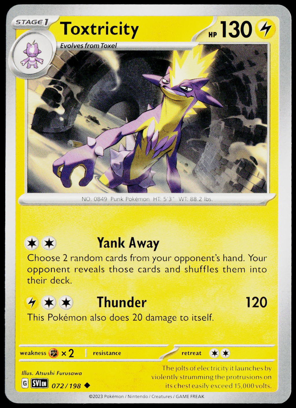 Toxtricity 072/198 EN non-holo - original scanned front