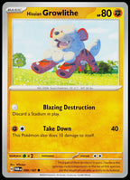 Hisuian Growlithe 099/167 EN non-holo - original scanned front