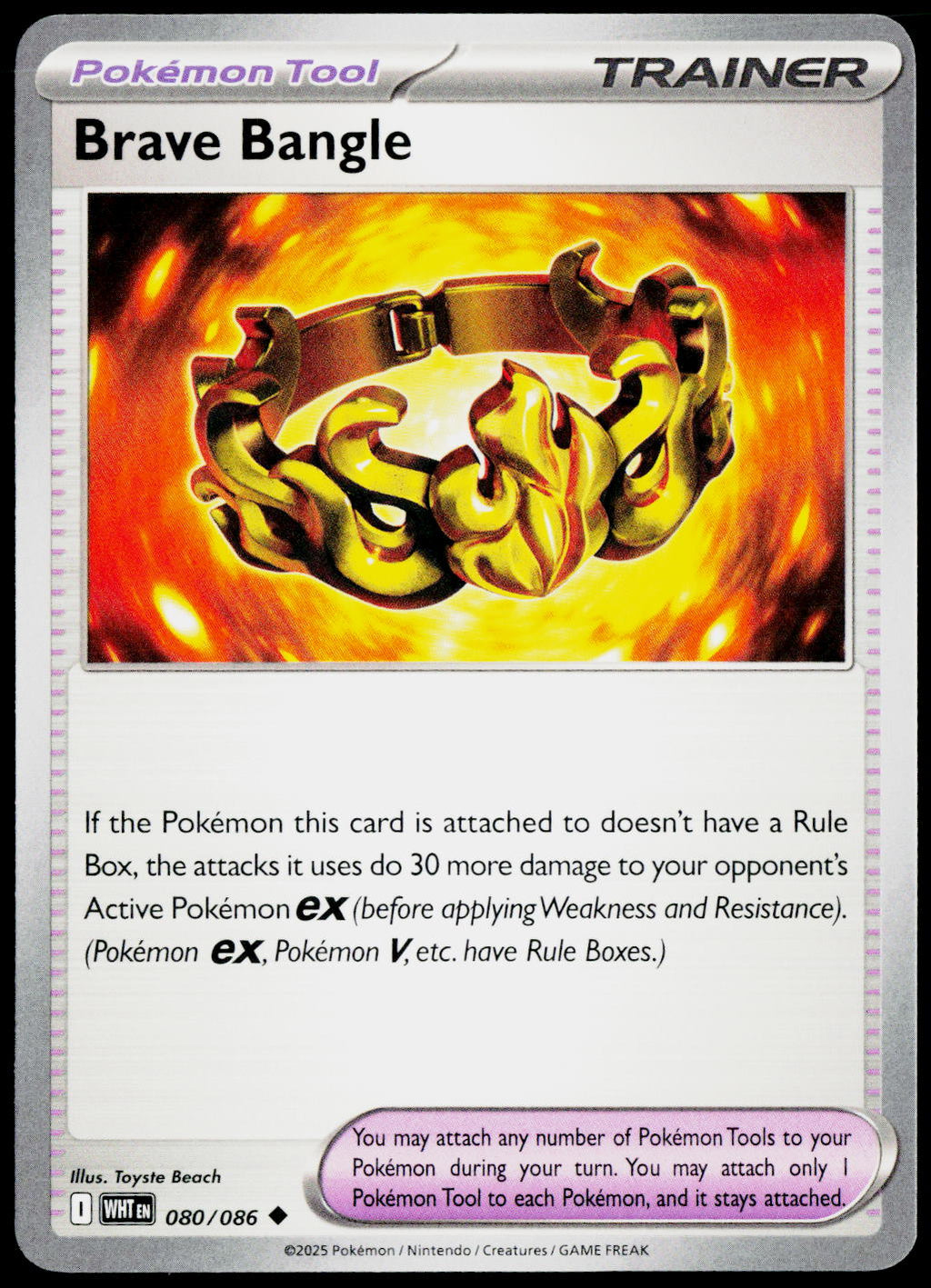 Brave Bangle 080/086 EN non-holo - original scanned front